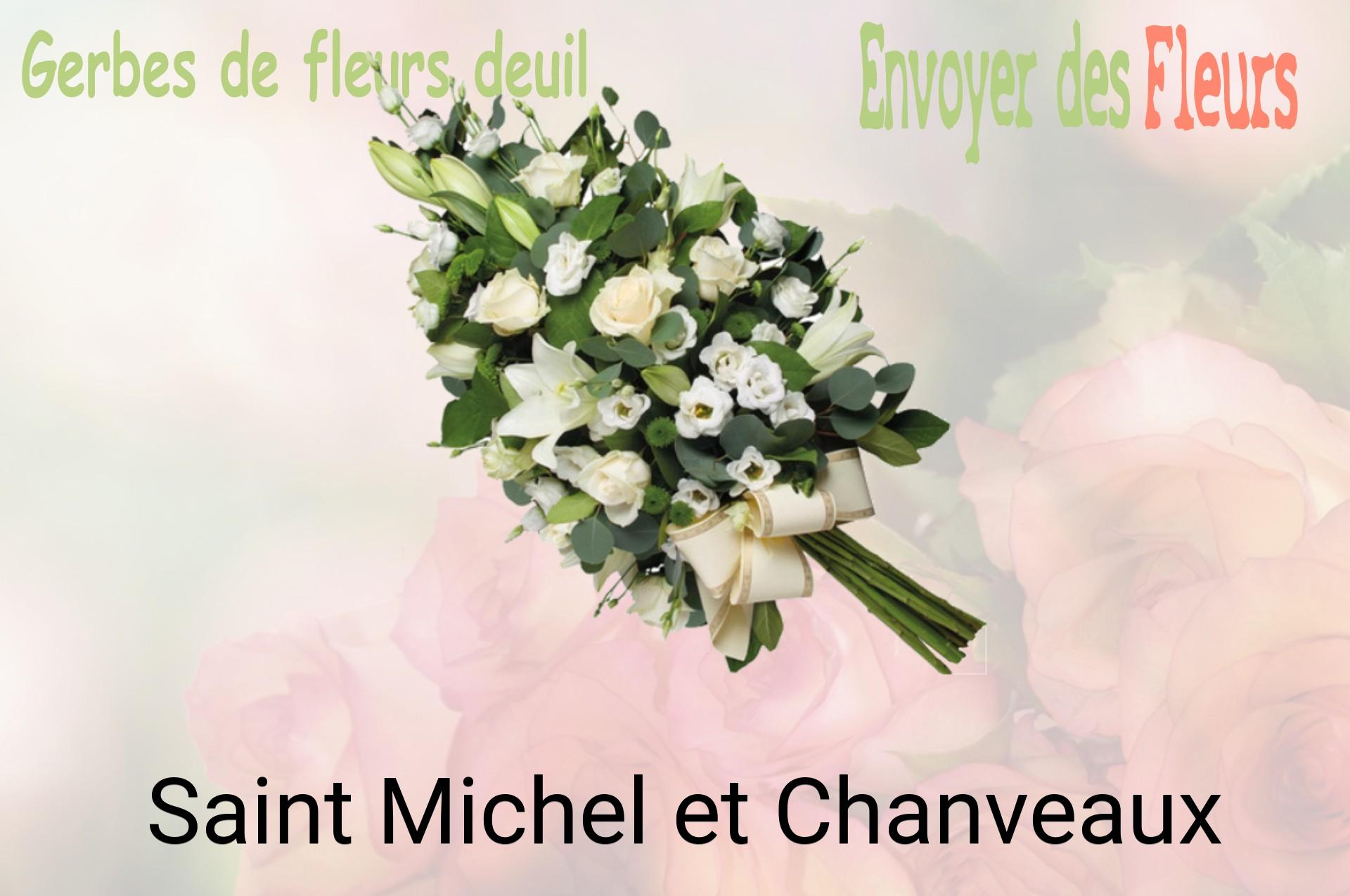 Gerbe de fleurs de deuil livrée à Saint-Michel-et-Chanveaux